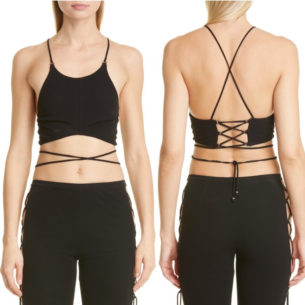 DUNDAS Cyrus Laced Back Halter Top